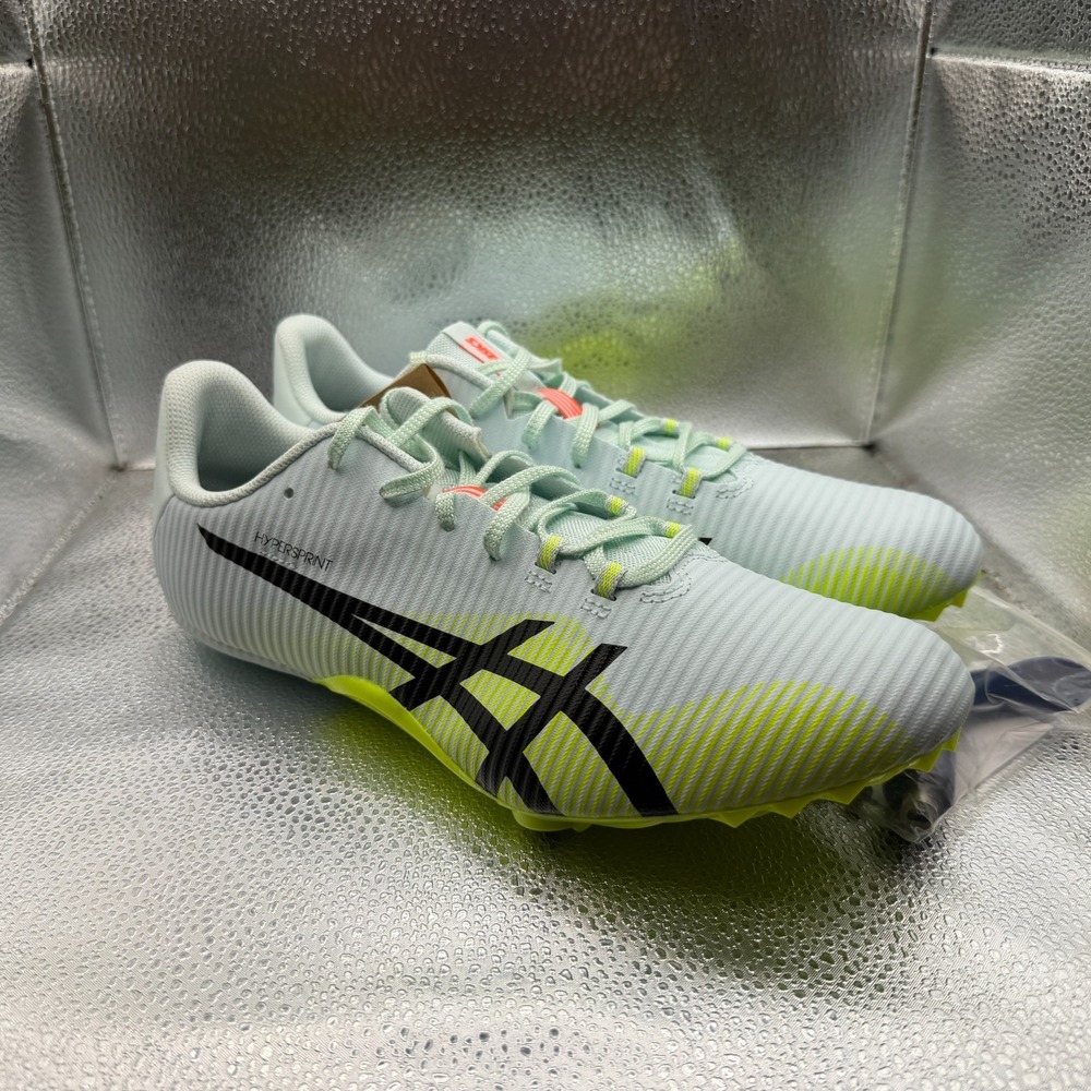 Size 10 ASICS Hyper‎ Sprint 8 Soothing Sea Lime Black Mens Shoes 1093A197-400